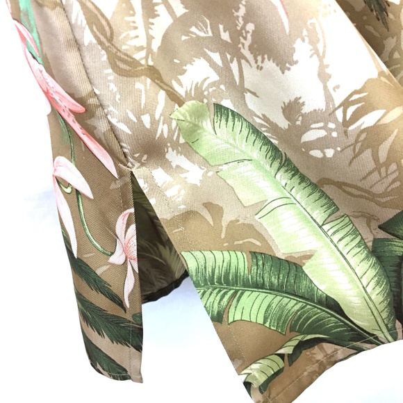 Tommy Bahama 100% Silk Slip Dress Tropical Floral - Picture 3 of 8